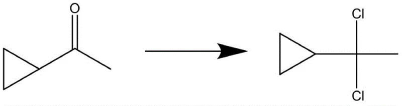 Novel reaction pathway showing formation of Vilsmeier reagent and phase separation without solvent