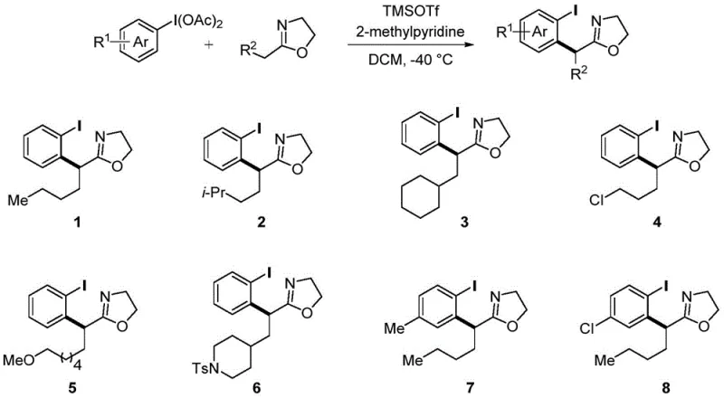 Specific reaction conditions showing TMSOTf activation at -40C in DCM