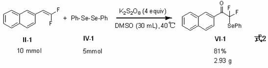 Gram-scale scale-up experiment demonstrating the scalability of the synthesis process for industrial application