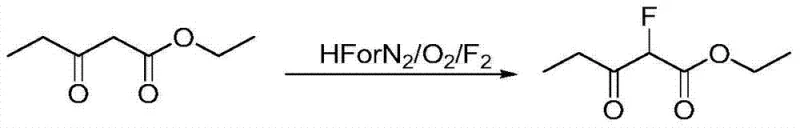 Direct fluorination route using hazardous elemental fluorine or hydrogen fluoride