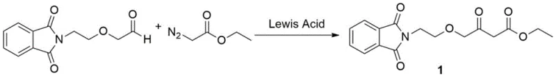 Detailed mechanism of Lewis acid catalyzed C-H insertion step yielding the final ester