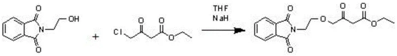 Conventional synthesis route using hazardous Sodium Hydride