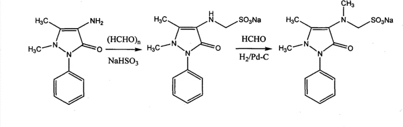 Novel two-step synthesis route of Analgin via condensation and Pd-C catalytic hydrogenation
