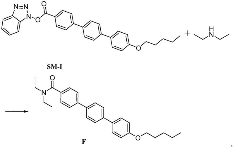 Reaction mechanism of SM-I with diethylamine to form Impurity F
