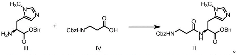 Novel condensation reaction forming Anserine intermediate Compound II from III and IV