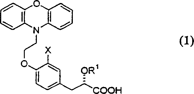 Chemical structure of the novel antidiabetic compound Formula (1)
