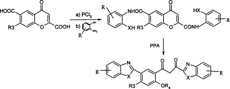 Synthesis schemes 4 to 6 illustrating the formation of ring-opened Formula II compounds through high-temperature PPA treatment