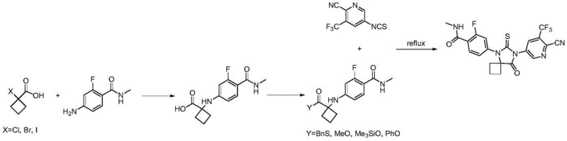Novel one-pot copper-catalyzed synthesis route for Boc-Apalutamide