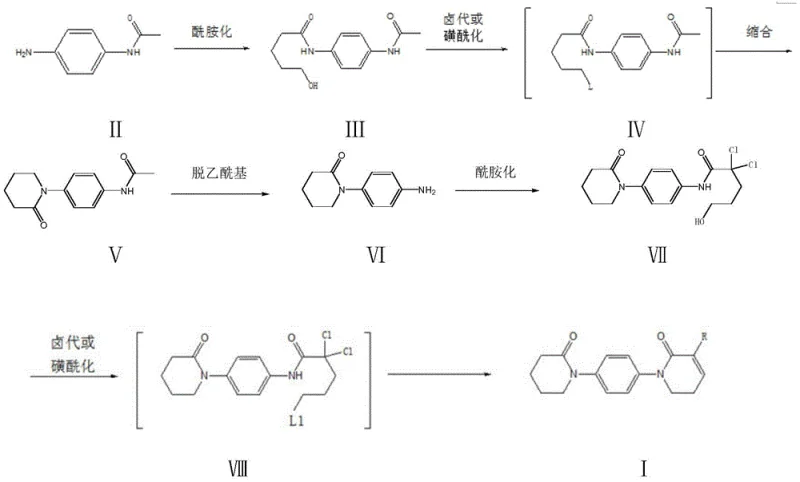 Synthesis Scheme 3 detailing the novel multi-step pathway from p-acetamino aniline to the target derivatives
