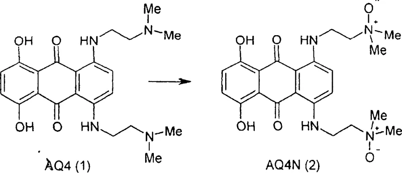 Oxidation of AQ4 to AQ4N using magnesium monoperphthalate at low temperature