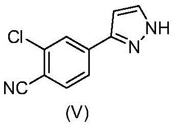Novel optimized synthesis route for intermediate (V) utilizing low catalyst loading