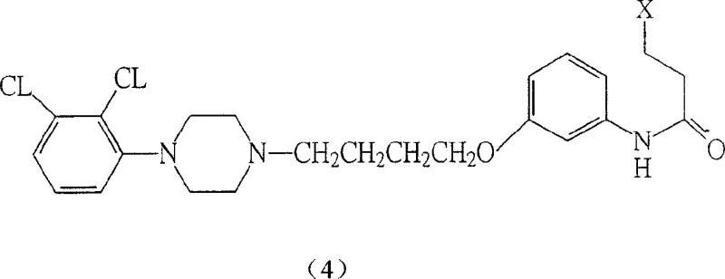 Cyclization reaction converting intermediate (4) to final Aripiprazole compound (1) using Lewis acid catalysts