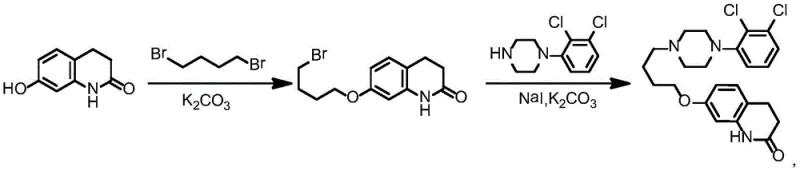 Conventional synthesis route showing dimer byproduct formation due to excess dihalobutane