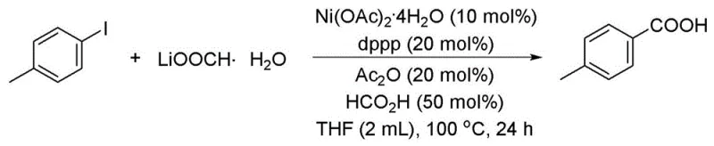Specific synthesis example of 4-Methylbenzoic acid with 81% yield