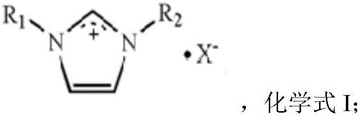 Chemical structure of the imidazolium salt ionic liquid used in the catalyst system