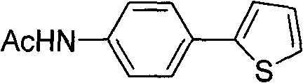 Chemical structure of 4-(2-thienyl)acetanilide demonstrating heterocycle tolerance