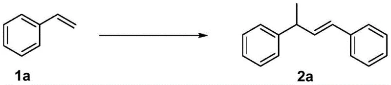 Specific example of styrene dimerization to (E)-1,3-diphenyl-1-butene with 94% yield using CuCl and TMSOTf