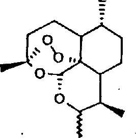 General reaction scheme showing the acid-catalyzed coupling of dihydroartemisinin with nucleophiles