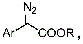 General structural formula of alpha-diazo compound reactants