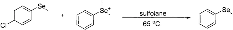 Conventional synthesis of aryl methyl selenide via nucleophilic substitution as reported by Lewis et al.