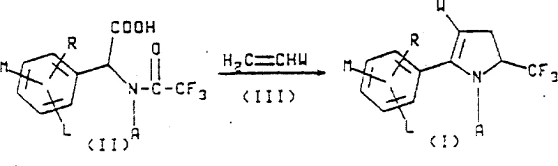 General synthesis flowchart showing cyclization of glycine derivative to pyrrole