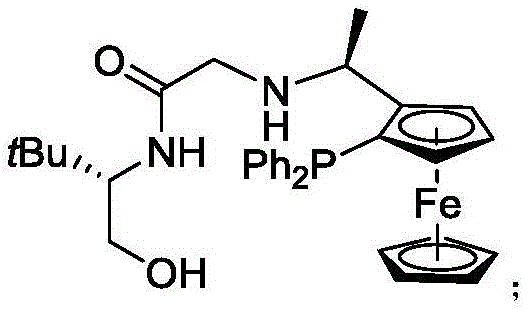 Chemical structure of the f-amphamidol ligand used in the iridium catalyst