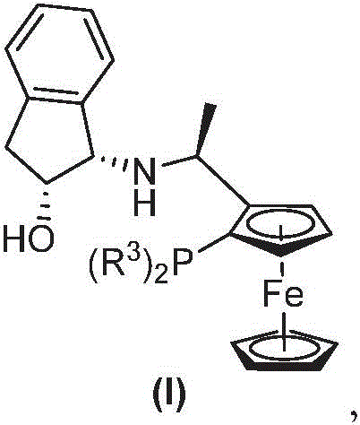 Chemical structure of the f-Amphol nitrogen-phosphorus chiral ligand used in the iridium catalyst