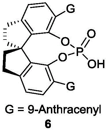 Structure of the preferred chiral phosphoric acid catalyst Formula 6 with G equals 9-Anthracenyl
