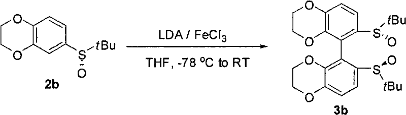 Oxidative coupling mechanism converting chiral sulfoxide monomer to axially chiral dimer using FeCl3