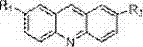 General chemical structure of the synthesized azaanthracene compounds showing variable R1 and R2 substituents