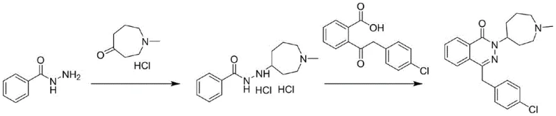 Prior art synthetic route from European Patent EP2072510A1 illustrating unstable hydrochloride intermediates