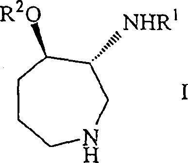 General Formula I of biologically active azepine compounds including Balanol precursors