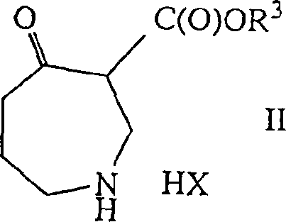 General Formula II showing the keto-ester precursor for asymmetric hydrogenation