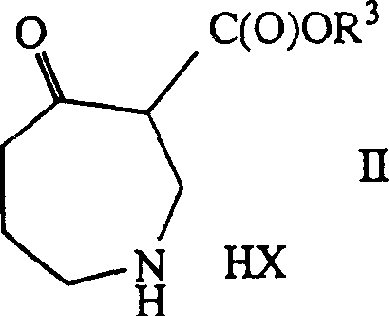 General reaction scheme showing the asymmetric hydrogenation of formula II to formula IV using chiral catalysts