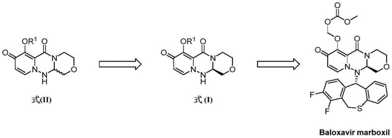 General schematic of the cyclic resolution process converting Formula II to Formula I with mother liquor recycling