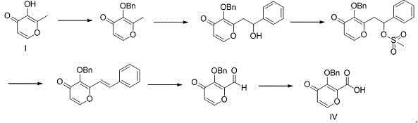 Conventional synthetic route for Barosavir intermediate showing complex steps and toxic reagents