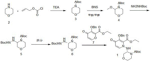 Novel synthesis route for Barosavir intermediate featuring early resolution and mild conditions