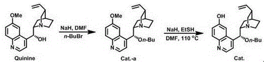 Preparation of the quinine-derived organocatalyst used in the asymmetric step