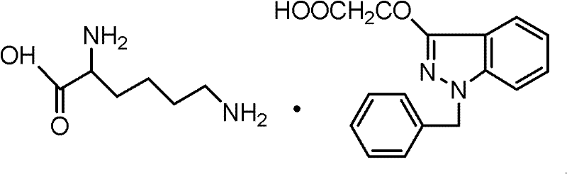 Chemical structure of Bendazac Lysine (BDZL), the target ophthalmic API intermediate