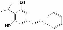 Chemical structure of Benvitimod showing the core stilbene backbone