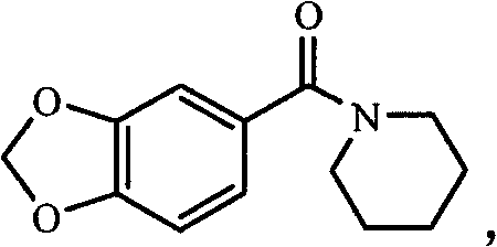 Final benzamide compound structure with piperidine moiety