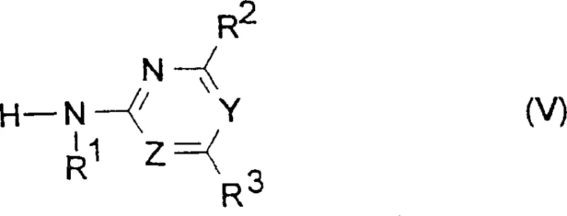 General formula of heterocyclic amine reactant for sulfonylurea coupling