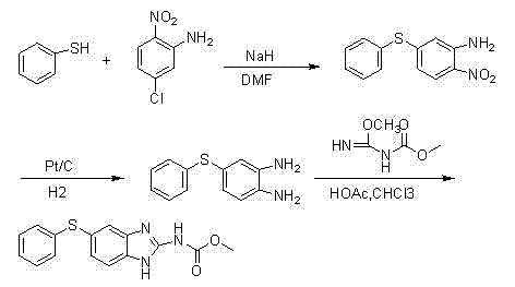 Prior art synthesis method utilizing hazardous sodium hydride
