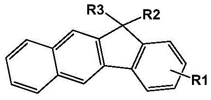 General chemical structure of benzo[b]fluorene derivatives showing variable R groups