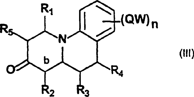 General Formula III intermediate structure from conventional multi-step synthesis