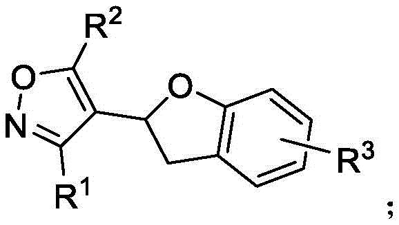 General structure of polysubstituted benzodihydrofuran heterocyclic compounds with variable R groups