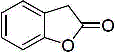 Chemical structure of Benzofuran-2(3H)-one showing the fused benzene and lactone ring system
