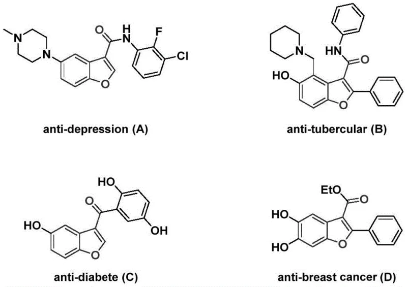 Biological activities of benzofuran-3-carboxamide derivatives including anti-depression and anti-tubercular properties