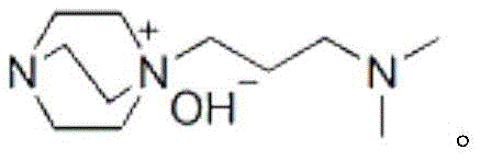 Chemical structure of the basic ionic liquid catalyst containing Bronsted and Lewis basic sites