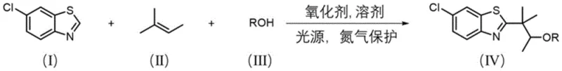 General reaction scheme for the novel metal-free photocatalytic synthesis of benzothiazole ethers